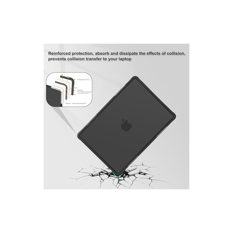 MOSISO Funda Compatible con MacBook Air 13.6 Pulgadas M5 A3449