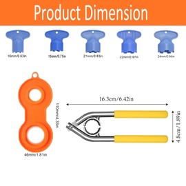 Set of 7 Perlator Keys, Aerators for Taps, Aerator Keys, Mixing Nozzle Wrench, Tap Key, Tap Key, Specification Multi Aerator