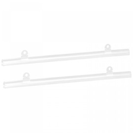 sourcing map PVC Poster Rail 30 cm / 12 Inches Transparent with Clips for Poster Map Pack of 2