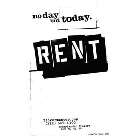 Rent Poster Broadway Theater Play - Póster de 11 x 17 pulgadas, 11 x 17 pulgadas