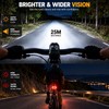 9 LED Bicycle Headlight & Rear Taillight Set – USB