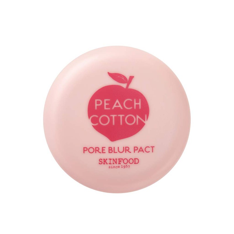 SKINFOOD Peach Cotton Blur Pact 4g - Sebum Control Pack