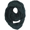 Black Oversize Chunky Cable Knit Unisex Infinity Scarf