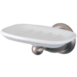 Kingston Brass BA1755SN Heritage Soap Dish, 5-1/2-Inch, Brushed Nickel