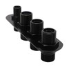 AC Bulkhead Billet Aluminium Alloy Universal 4 Ports Air Conditioning