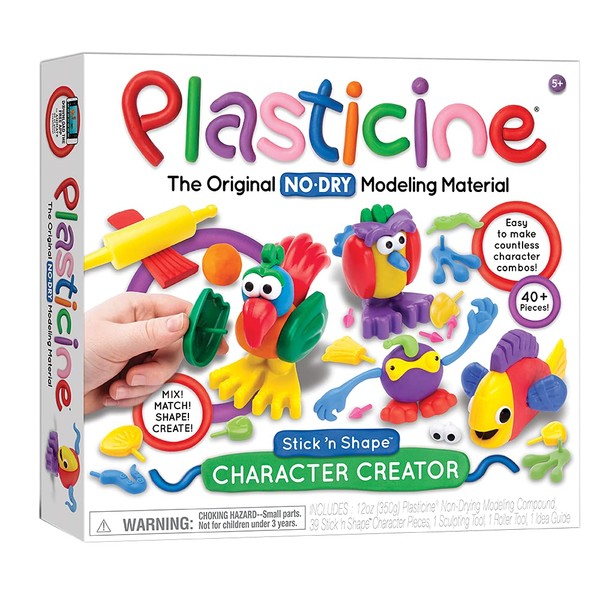 Plasticine Character Creator — No-Dry Modeling Material — Creative Kit — Ages 5+