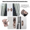 Pack of 4 Door Bolt Stainless Steel Flip Latch Lock