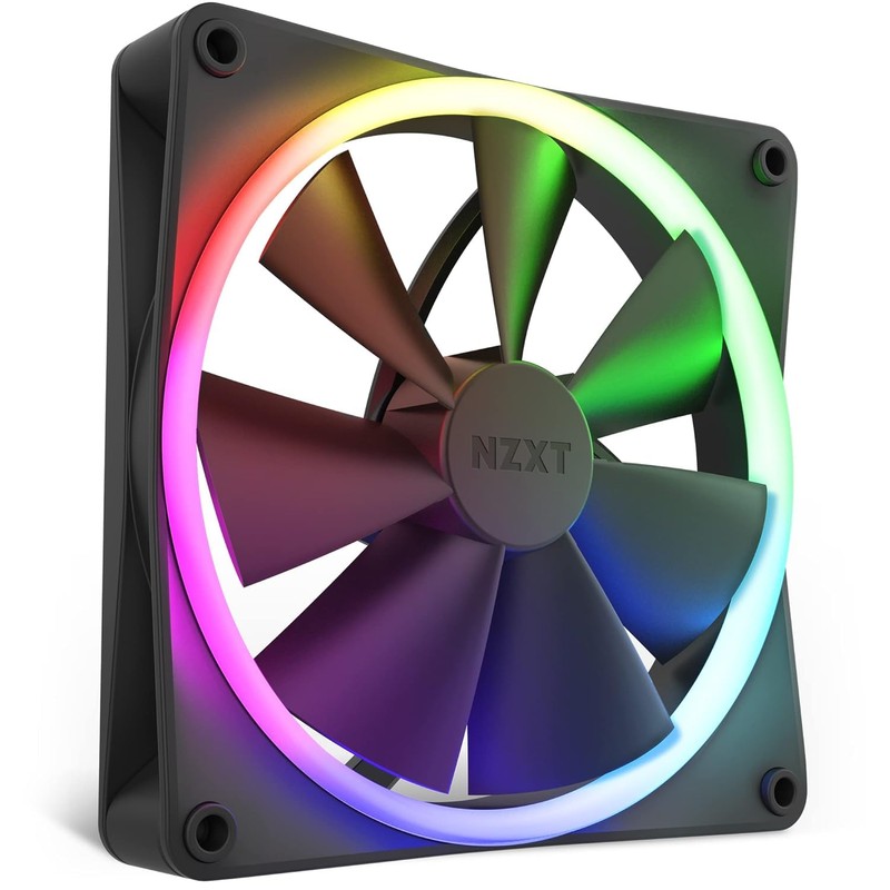 NZXT F140 RGB Fans - RF-R14DF-B1 - Advanced RGB Lighting