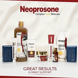 NEOPROSONE Crema Despigmentante Antimanchas con Alfa Arbutina y Aceite de Ricino, Corrector de Tono para Rostro, Axilas, Talones y Rodillas, 50ml