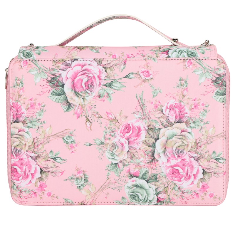 Pencil Case Rose Printed Multi Layer Zipper 252 Slots Portable