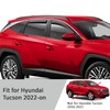 Voron Glass in-Channel Extra Durable Rain Guards for Hyundai Tucson