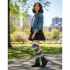 Sexy Media Calceta Rayada Rainbow Arcoiris Lolita Payaso