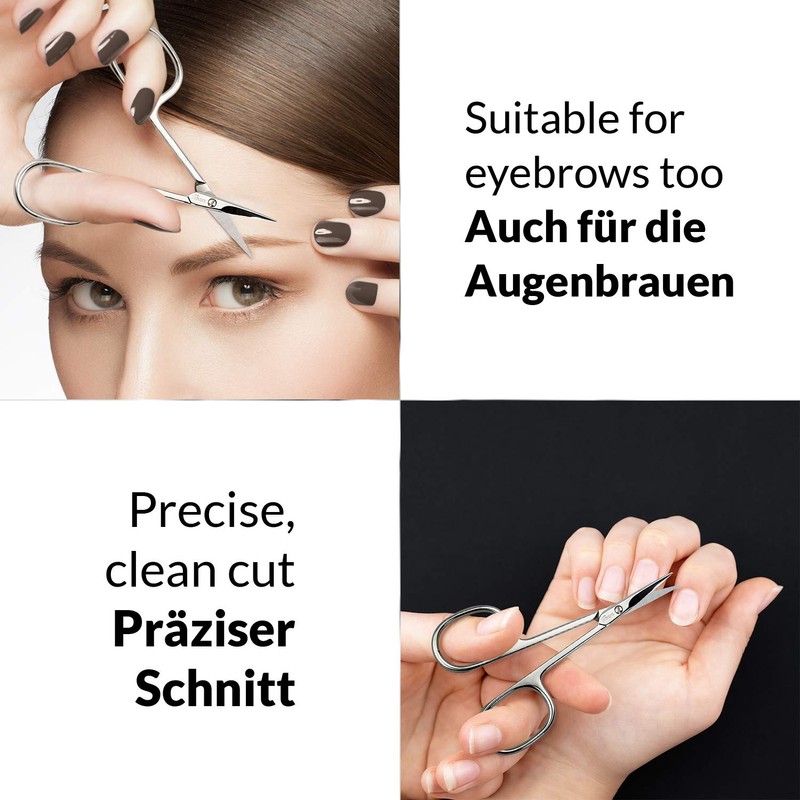 marQus Solingen Scissors - Cuticle Scissors Germany - Curved Blade,