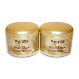 Pantene 2 Miracle Rescue Hair Revival Masks 6.4 oz. Pro-V Dry Damaged Hair NEW!
