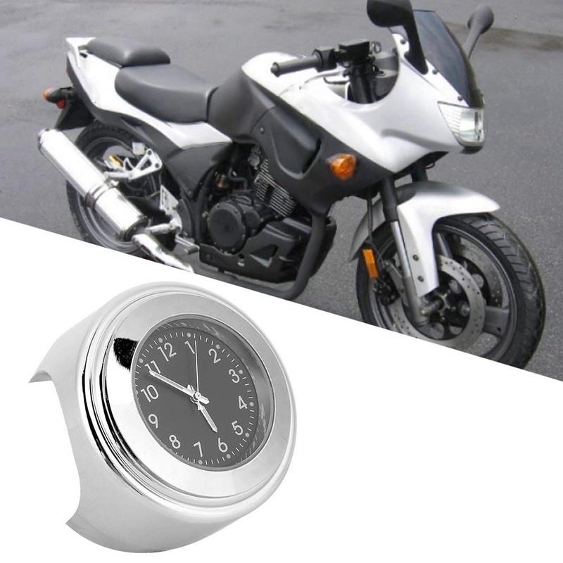 KIMISS Motorcycle Handlebar Clock, Motorcycle Clock with Dial Universal Fit