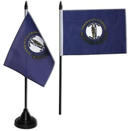Flaggenfritze Kentucky Table Flag + Free Sticker