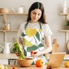 XLSXEXCL Lemon Apron for Women with Pockets, Waterproof Lemon Apron,