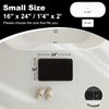TYUU Black Bathroom Rug, Ultra Soft Bath Rugs Non Slip