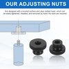 sourcing map 26Pcs Knurled Thumb Nuts, M5x10mm Carbon Steel Nut