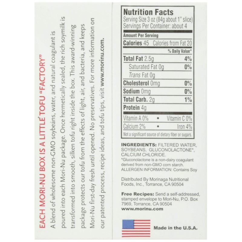 Mori-Nu Silken Soft Tofu -- 12 oz