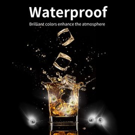 Aogist - 100 mini luces blancas cálidas con gancho, luz LED impermeable de largo tiempo de espera, alimentado por pilas, lámpara de bola para globo, linterna de papel, fiesta de cumpleaños, Navidad,