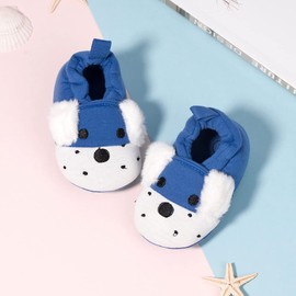 Sawimlgy Newborn Infant Baby Boys Girls Slipper Soft Non Skid Sole Slip On House Animal Sock Shoes Crib Moccasins for New Walkers