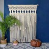 DDBESSIC Boho Macrame Curtains, 71x35inch Beige Hand Woven Window Curtain