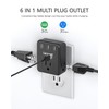 LENCENT Multi Plug Outlet Extender, 2 Pack, USB Brick, 3