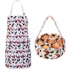 Cutecrop 2 Pcs Egg Collecting Apron with 15 Pocket Gathering