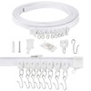 Ceiling Curtain Track Flexible Bendable Ceiling Curtain Rail Set for