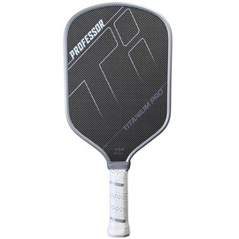 Professor PhD Raw Carbon Fiber Pickleball Paddle - 16MM - USA Pickleball Approved - Honeycomb Core - Power & Control:_TI-Aero 