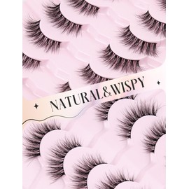 Wispy Lashes Natural Lashes Fake Lashes Natural Look False Eyelashes Natural Eyelashes Wispy Fake Eyelashes Cat Eye Lashes UP12