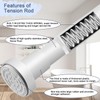 YNL White Shower Curtain Rod 32-94 Inch(2.7-7.8ft), Non-Slip, Never Rust,