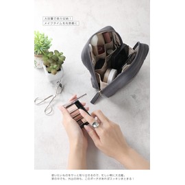 choutrente Women's Makeup Pouch, Small Items, Can Be Stored Standing, gray (light gray)