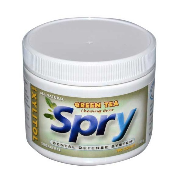 Spry - Green Tea Xylitol Gum, 100 pcs