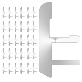 YONOVNEW Switch Box Support with Plaster Ears - Drywall Repair Clips for 1 & 2 Gang Old Work Electrical Box, Secure Outlet Fix Kit (30 Pcs) - Electrician Grade Maintenance Tools for Loose Box Repair