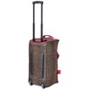 Rockland Rolling Duffel Bag, Pink Leopard, 22-Inch