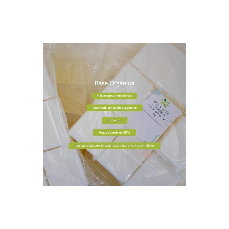 Base de Jabón De Glicerina Opaca (1, Kilogramos)