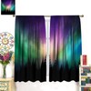 Northern Lights Forest Curtains,Northern Lights Aurora Borealis Cute Blackout Rod