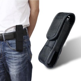 MIRKUZI Flashlight Accessories, 1 Piece Flashlight Holder Belt, Nylon Flashlight Holster for Outdoor Activities such as Hunting, Camping and Hiking, Fits 140mm Flashlights