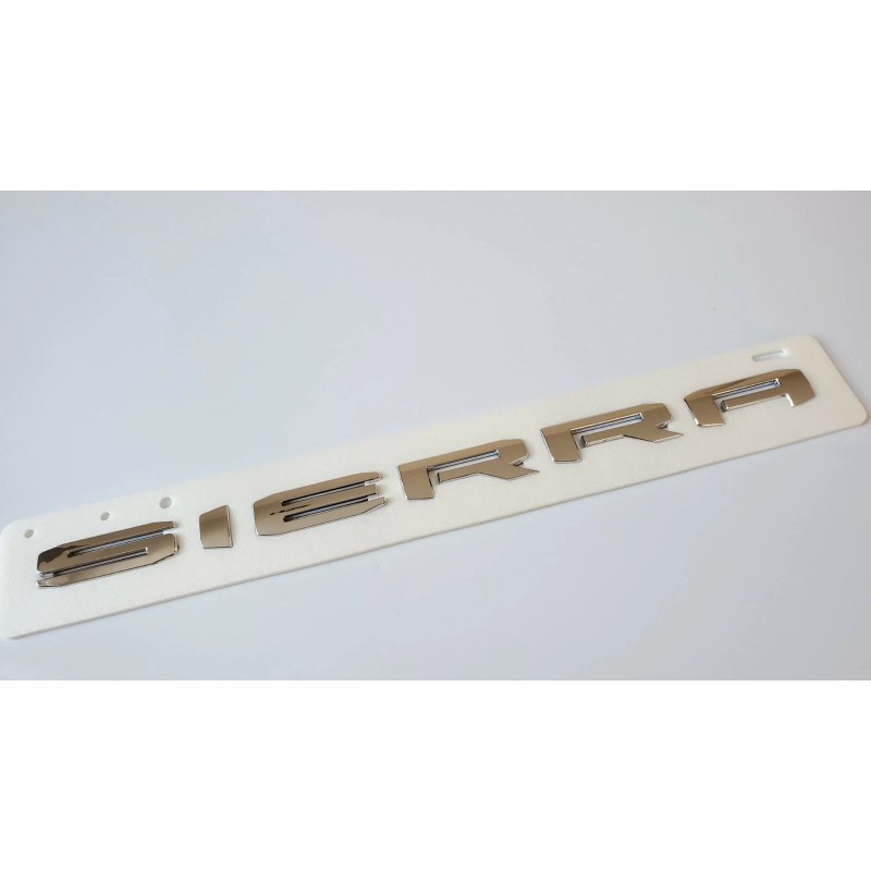 GMC 2PCS Chrome Rear Tailgate SIERRA SLT Emblem GMC Sierra