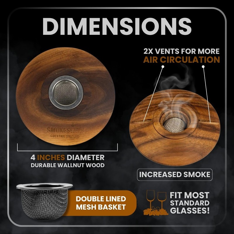 Smokeshow Cocktail Smoker Bundle with Kitchen Torch, Six Flavors of