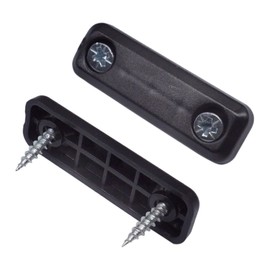 (Pack of 20) Black Furniture Legs Height 5mm Furniture Risers Material Plastic Screws Included (20, Black)