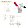POWERTEC Toggle Clamp Set for T track, 500 lbs Holding