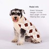 KYEESE Dog Sweater Plaid with Leash Hole Pullover Thicken Dog