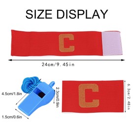 KARELLS Pack of 4 Children's Captain's Armband Football Captain's Armband for Children Junior Many Sports