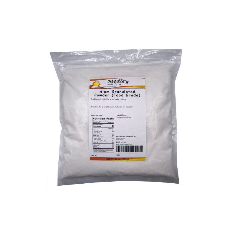 Medley Hills Farm Alum Granulated Powder (Food Grade) 3.5 lbs.