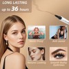Eyebrow Pencil Dark Brown,Waterproof Brow Pencil With 4 Microfine Eye