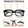 Hubeye 5 Pack Oprah Style Oversized Reading Glasses for Women