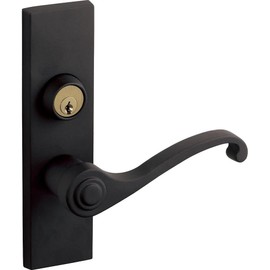 Panasonic Veritis MJE2HN28BK Interior Door, Long Seat Lever Handle, N2 Type, Key Lock, Off-Black (Coated)